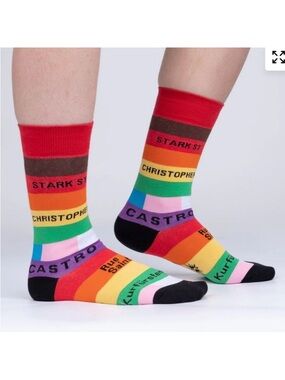 NWT Sock it to Me Streets of Pride Unisex Crew Socks (M/L)